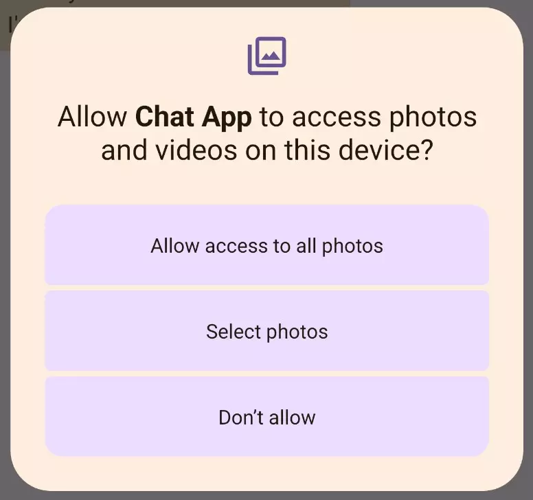Android 14 funciona con fotos y vídeos